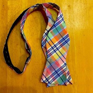 Tommy Hilfiger Plaid Multicolor Bow Tie